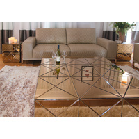 CHAMPAGNE MIRRORED COFFEE TABLE