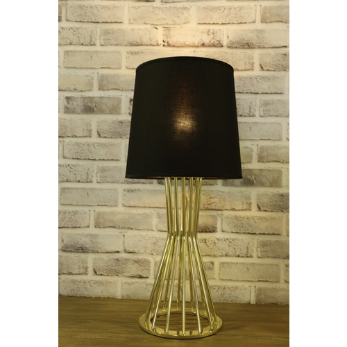GOLDEN CAGE TABLE LAMP