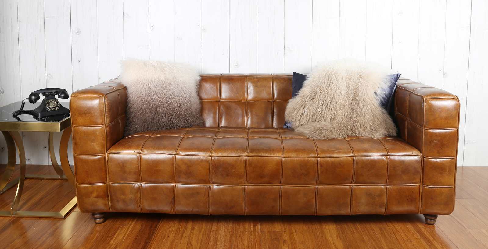 waco cigar leather sofa