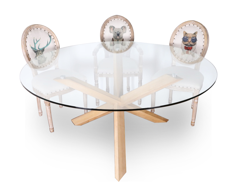 Contemporary Round Dining Table Brisbane