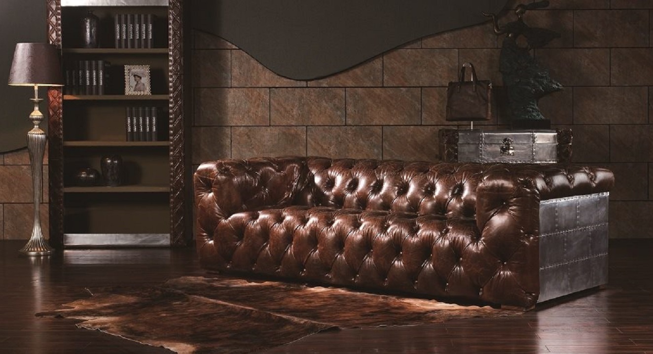 ESSEX 3 SEAT LEATHER LOUNGE