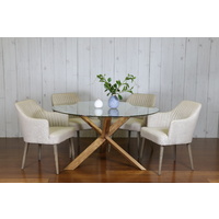 GAVA ROUND CONTEMPORARY DINING TABLE