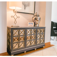 LATTICE MIRROR DOOR DRESSER
