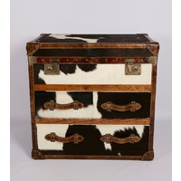 COWHIDE LIFT TOP CHEST