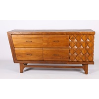 SALMON WOOD CREDENZA BUFFET