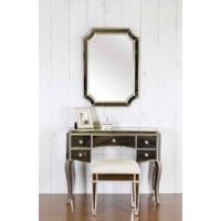 SAPHIRA MIRRORED DRESSER, STOOL AND MIRROR