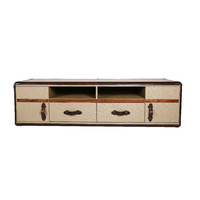 VINTAGE LUGGAGE ENTERTAINMENT UNIT