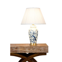 PEACOCK PORCELAIN TABLE LAMP