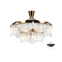 CASCADE GLASS CHANDELIER