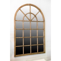 ARCH WINDOW OAK MIRROR