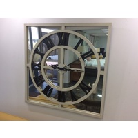 ROMAN MIRROR CLOCK - WHITE