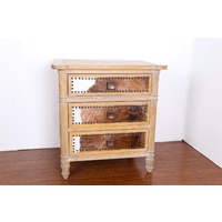NAIN RAWHIDE SIDE TABLE