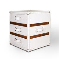 JUPITER LEATHER SIDE TABLE