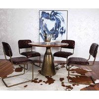 CARTRIDGE BRASS ALUMINIUM DINING TABLE