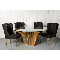 TEAK STUMP ROUND DINING TABLE RANGE