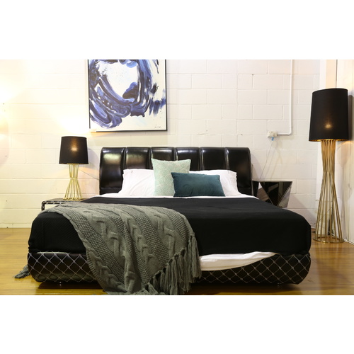 CARMEN LEATHER BED - KING