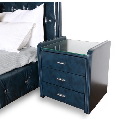 MANDARIN BEDSIDE TABLES - DARK BLUE