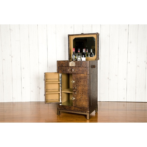 ALLIGATOR LIQUOR CABINET - TALL