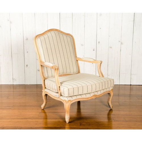 PROVINCIAL PINSTRIPE ARMCHAIR 