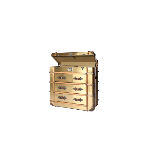 ELEMENT VINTAGE LUGGAGE CHEST - BRASS