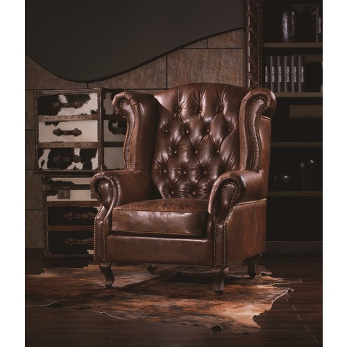 KENSINGTON HIGHBACK LEATHER CHAIR