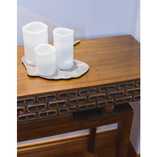 KINGDOM WOODEN CONSOLE - 2 DRAWERS