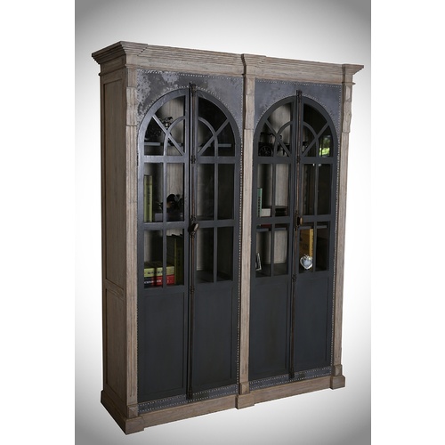 FRENCH DOME INDUSTRIAL DISPLAY CABINET - 4 DOOR