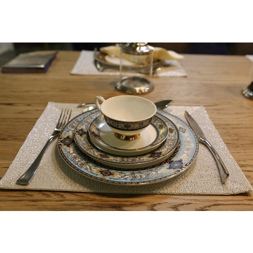 FINE CHINA DINING - BLUE n GOLD