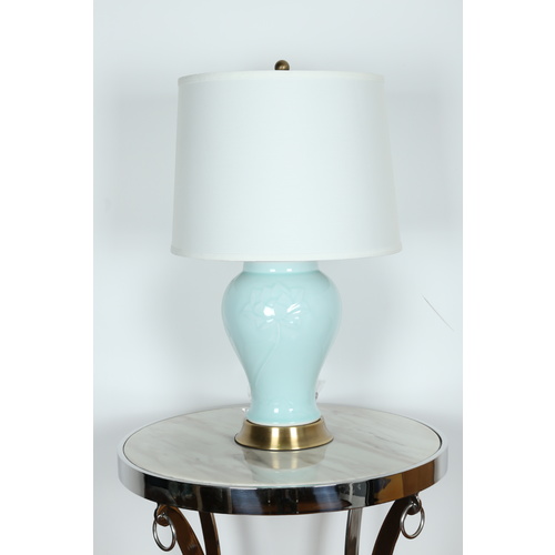 VELVET BLUE TABLE LAMP