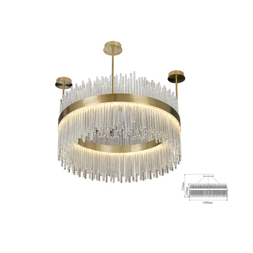 BRYCE-CANYON CRYSTAL CHANDELIER - ROUND