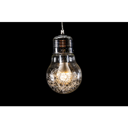 CRACKLED BULB PENDANT