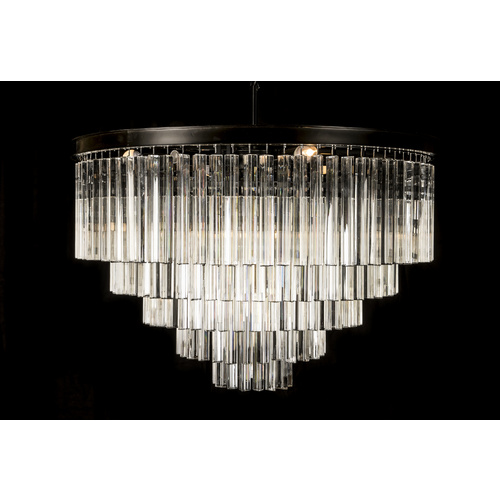 HURON CRYSTAL CHANDELIER - 5 TIER