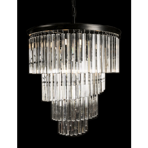 HURON CRYSTAL CHANDELIER - 4 TIER SPIRAL