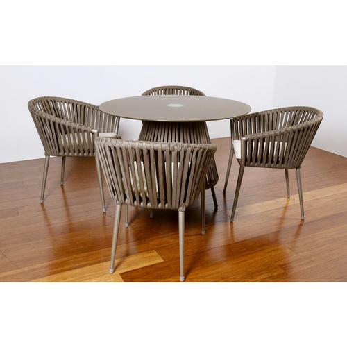 SPINIFEX ROPE WEAVE CHAIR - GREY ROPE