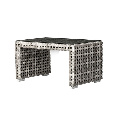 BRONZE OUTDOOR TALL COFFEE TABLE - SILK WHITE