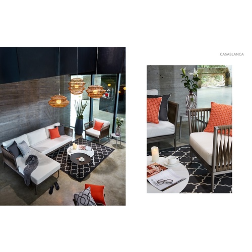 CASABLANCA OUTDOOR SOFA WITH LEFT FACING CHAISE