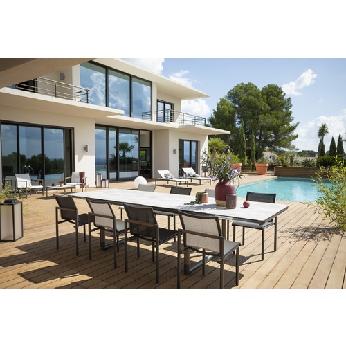 MOONSCAPE OUTDOOR EXTENSION DINING TABLE - SPACE GREY