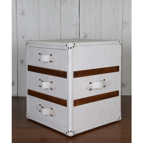 JUPITER LEATHER SIDE TABLE
