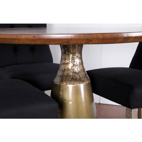 CARTRIDGE BRASS ALUMINIUM DINING TABLE