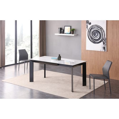 MADRID INDOOR OUTDOOR EXTENSION TABLE - DARK SPANISH MARBLE