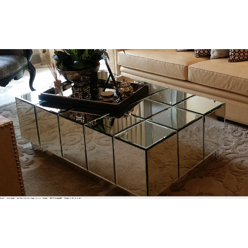 RUBY MIRRORED BLOCK COFFEE TABLE