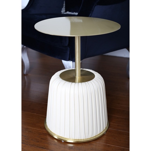 TRUMPET END TABLE - CREAM